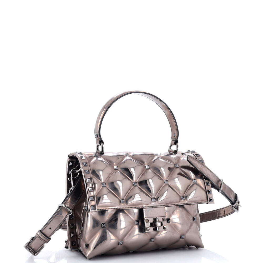 Valentino Garavani Medium Candystud Top Handle Bag Leather - Picture 2 of 6